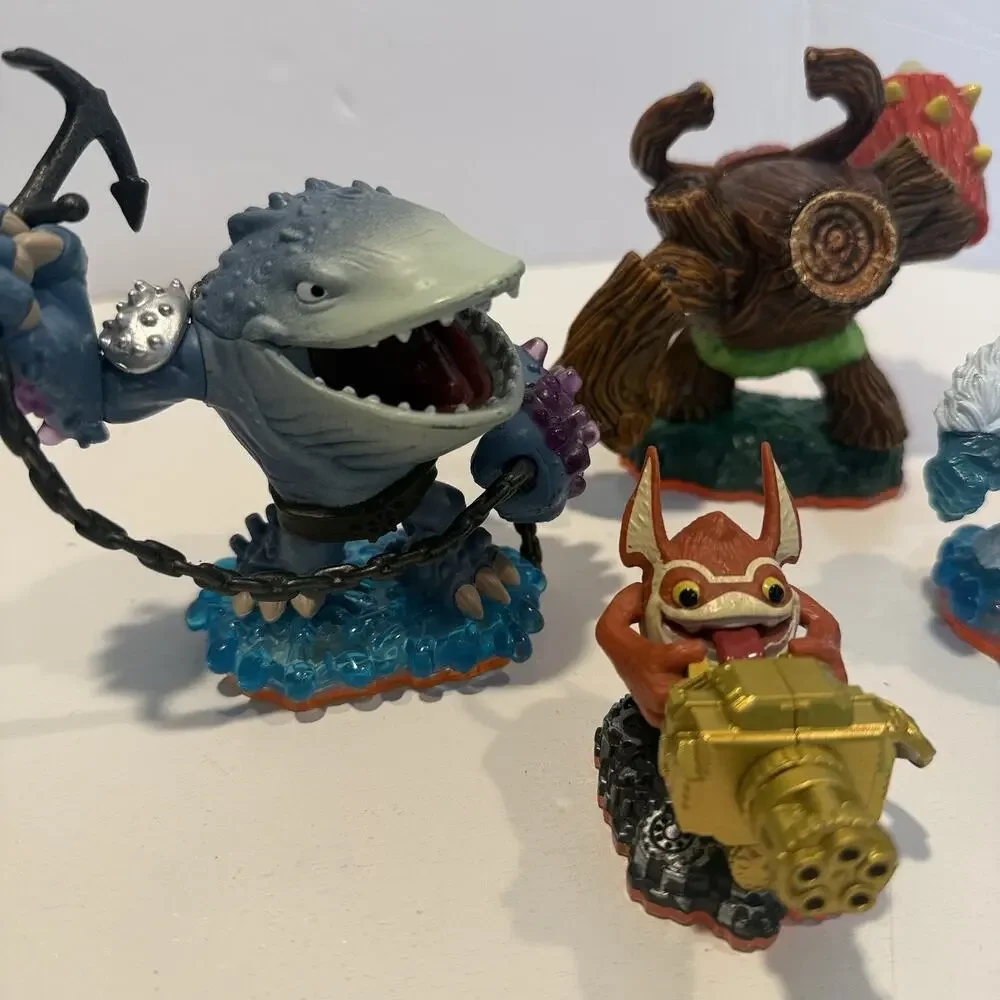 Skylanders Giants Lot of 5 Orange Base Series 2 Trigger Happy Thumpback Rex Gian